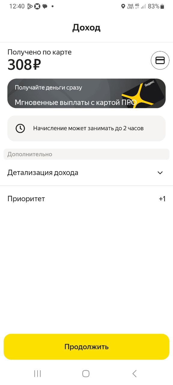 Приятно конечно в лавке первый заказ с спросом +200,но у них чет все заказы для пеших 2км+) - Владимир 7 ноября 2025